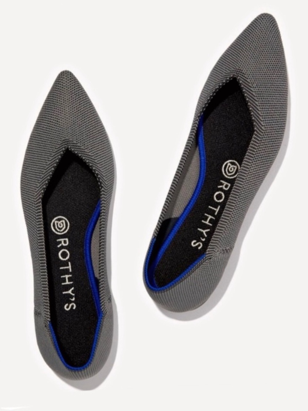 Rothy's The Point Cloud Grey Size 10 Womens Flats Retired Color